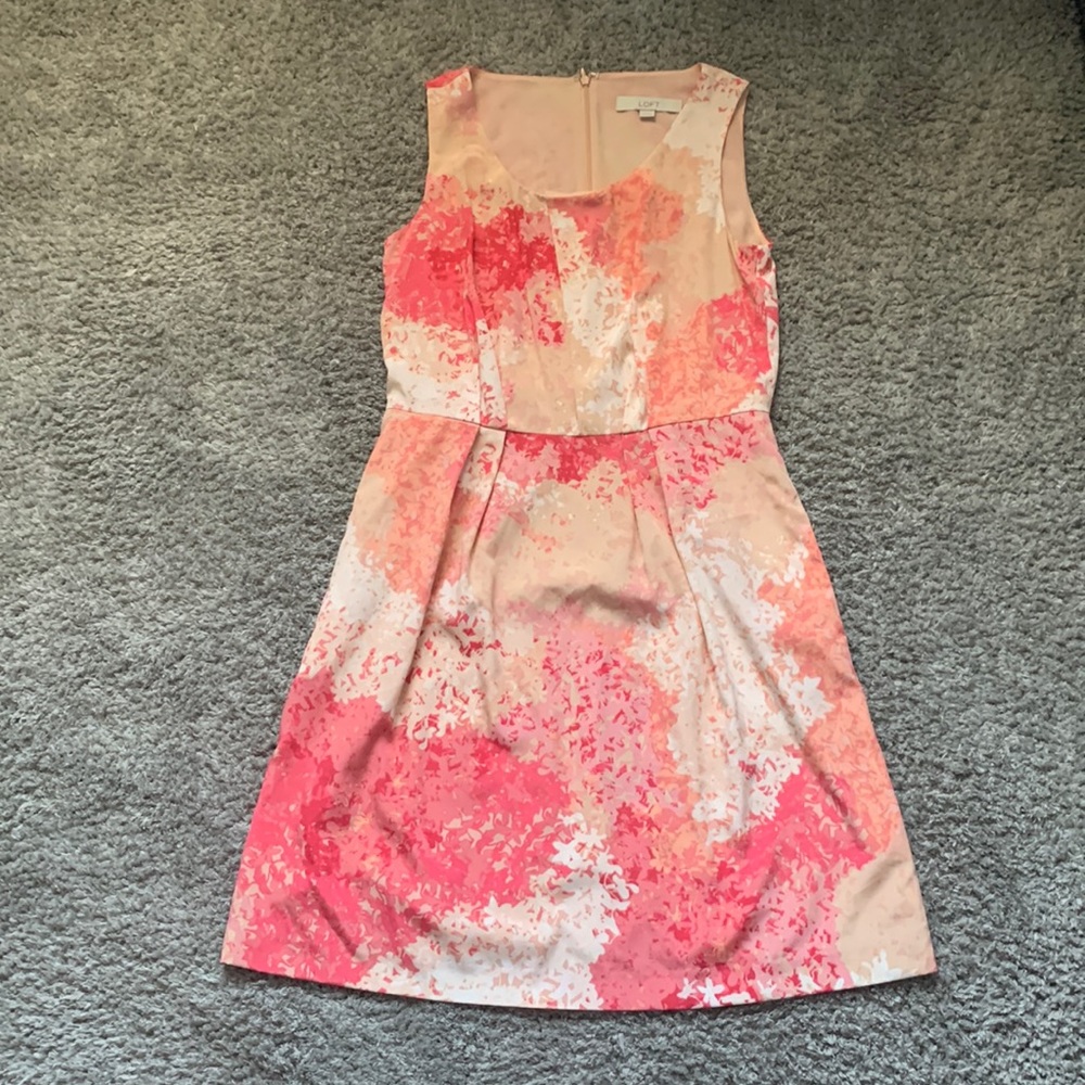 Pink Anne Taylor loft dress